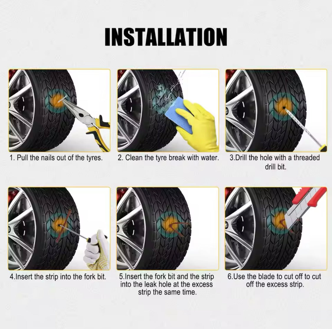 Kit riparazione gomme